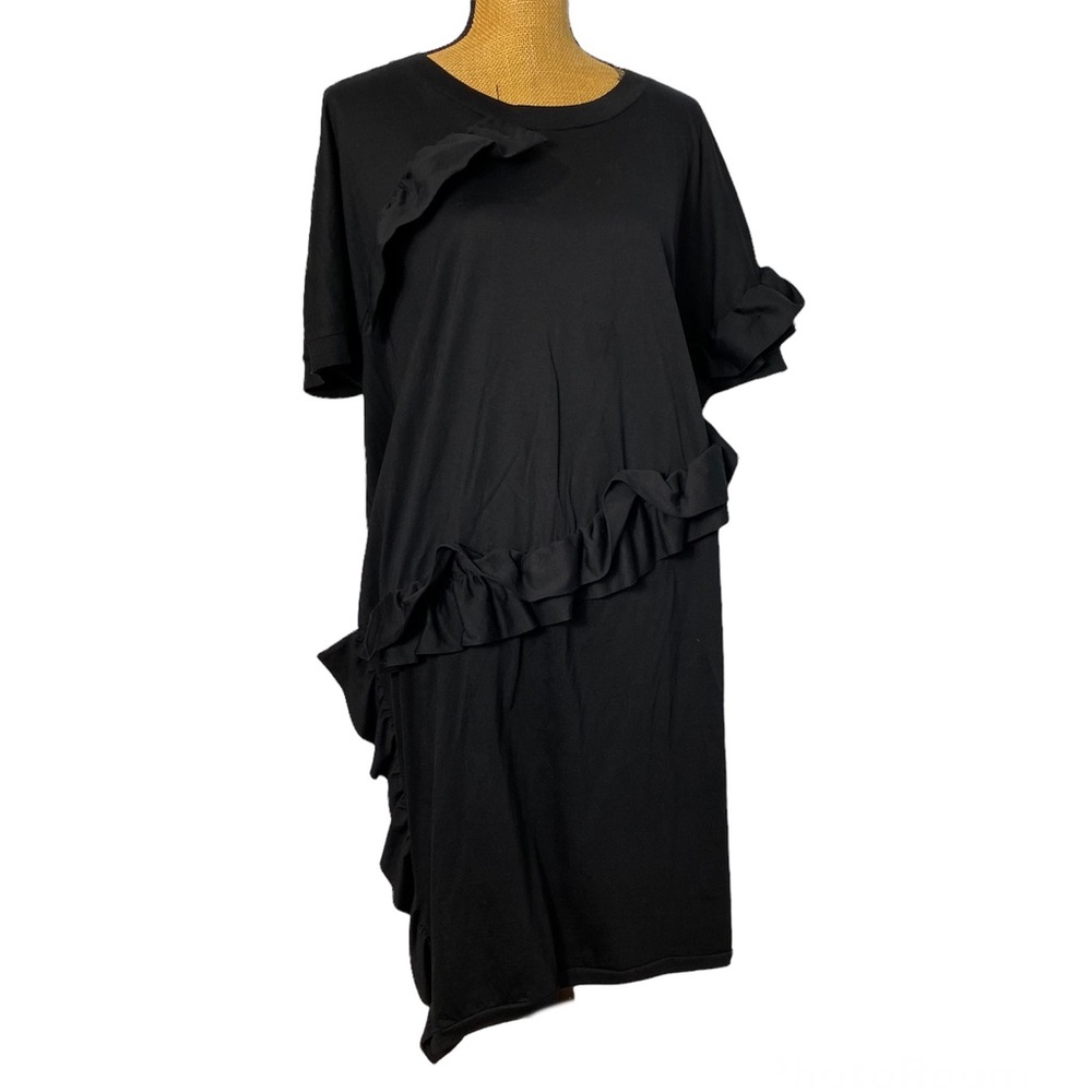 COS Black Ruffle Dress Size Medium
